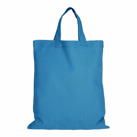 Werbeartikel TEXXILLA Midi – Baumwolltasche, ca. 140 g/m² – hellblau – mit Logo bedruckt