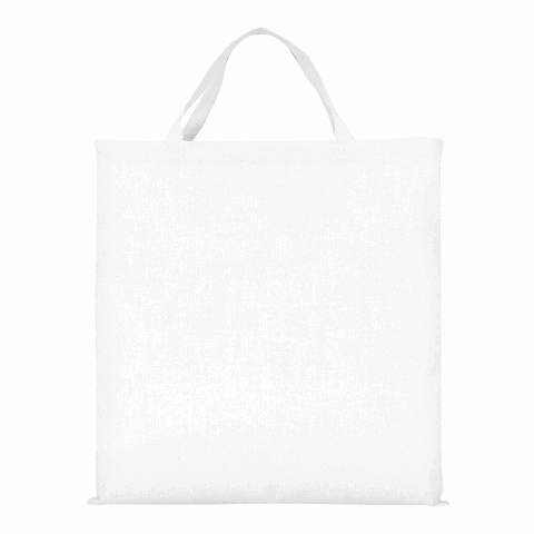 Werbeartikel TEXXILLA QUADRATISCH, PRAKTISCH, GUT – Baumwolltasche, ca. 140 g/m² – weiss – mit Logo bedruckt