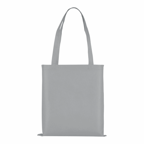 Werbeartikel TEXXILLA PP-Tasche Classic mit zwei langen Henkeln – grau – mit Logo bedruckt