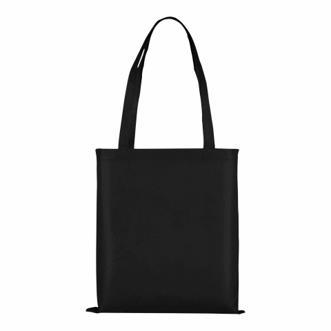 Werbeartikel TEXXILLA PP-Tasche Classic mit zwei langen Henkeln – schwarz – mit Logo bedruckt