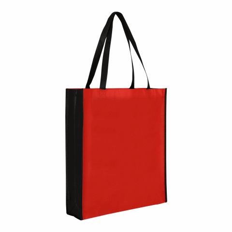 Werbeartikel TEXXILLA City-Bag 2 – rot-schwarz – mit Logo bedruckt