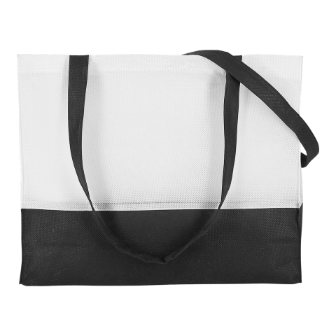 Werbeartikel TEXXILLA City-Bag 1 – weiss-schwarz – mit Logo bedruckt