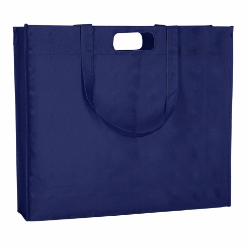 Werbeartikel TEXXILLA City-Shopper 1 – marineblau – mit Logo bedruckt