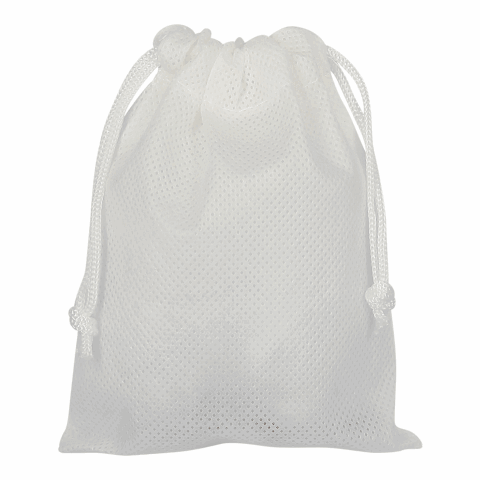 Werbeartikel TEXXILLA Zuziehbeutel aus Polypropylen, 10 x 14 cm – weiss – mit Logo bedruckt