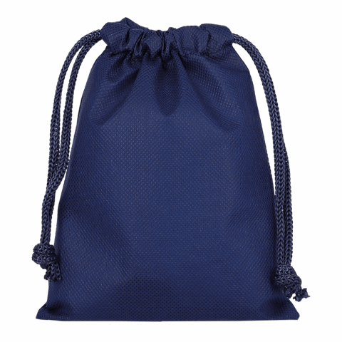 TEXXILLA Zuziehbeutel aus Polypropylen, 15 x 20 cm marineblau | ohne Werbeanbringung | ohne Werbeanbringung