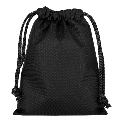 Werbeartikel TEXXILLA Zuziehbeutel aus Polypropylen, 15 x 20 cm – schwarz – mit Logo bedruckt