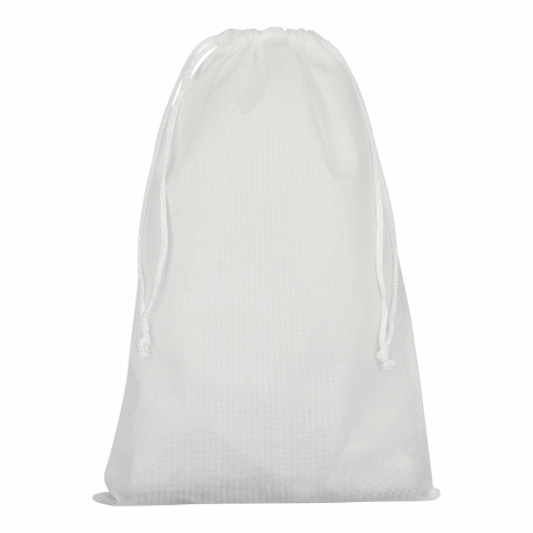Werbeartikel TEXXILLA Zuziehbeutel aus Polypropylen, 30 x 45 cm – weiss – mit Logo bedruckt