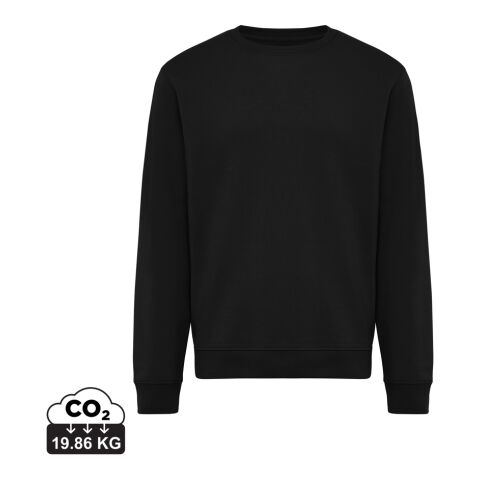 IQONIQ Torla Rundhals-Pullover aus recycelter Baumwolle schwarz | XXL