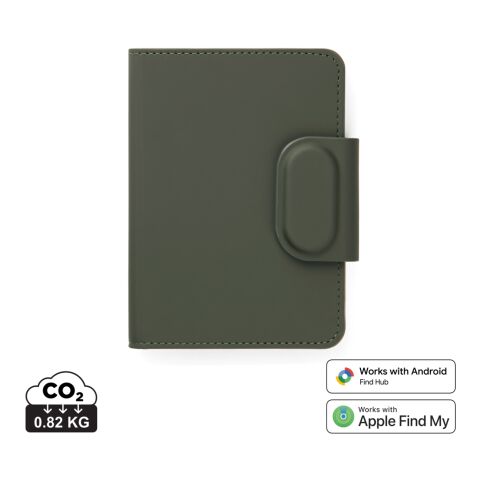 Nachhaltiger Werbeartikel VINGA Baltimore RCS Passport Cover mit Dual-Finder – grau – mit Logo bedruckt
