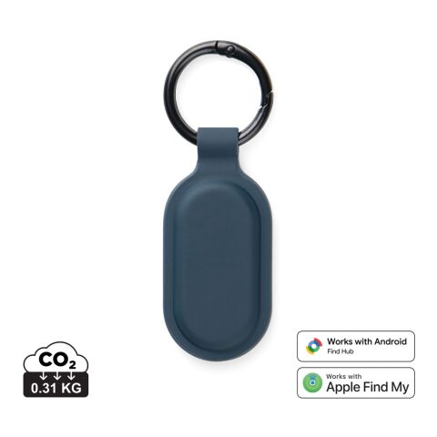Werbeartikel VINGA Baltimore RCS Schlüsselanhänger mit Dual-Finder – blau – mit Logo bedruckt