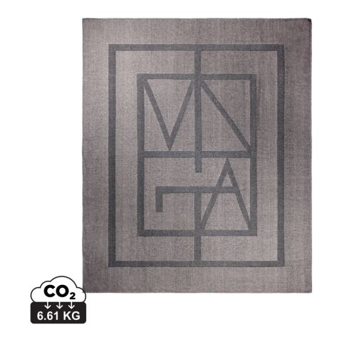 Werbeartikel VINGA Monogram GRS Decke – grau – mit Logo bedruckt