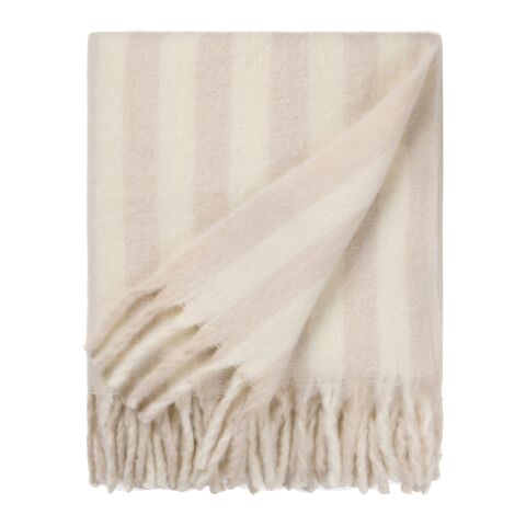 VINGA Lioro Decke aus GRS Wollmischung beige