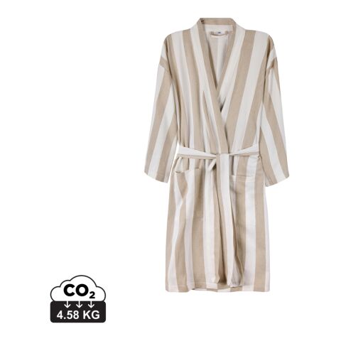 VINGA Ornos GRS Hamam-Bademantel L/XL beige-weiß | ohne Werbeanbringung | Nicht verfügbar | Nicht verfügbar | Nicht verfügbar