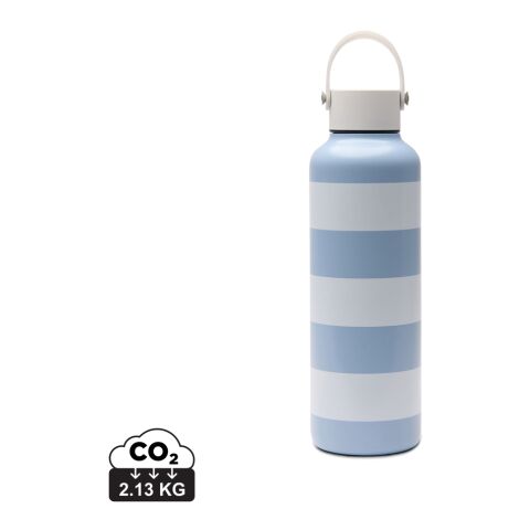 VINGA Lagoa Flasche aus RCS Stainless-Steel, 600ml hellblau-weiß | ohne Werbeanbringung | Nicht verfügbar | Nicht verfügbar