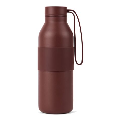 Werbeartikel VINGA Niro RCS Stainless-Steel Sling Flasche 500ml – burgunderrot – mit Logo bedruckt