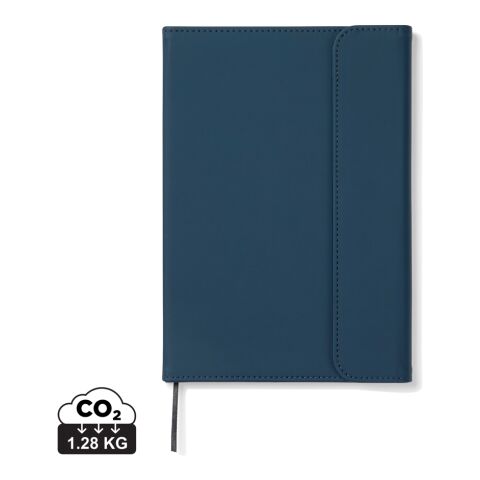 VINGA Baltimore GRS-zertifiziertes Papier &amp; PU-Notizbuch navy blau | ohne Werbeanbringung | Nicht verfügbar | Nicht verfügbar