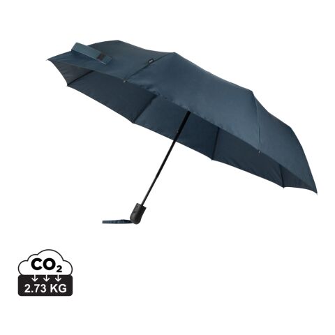 Werbeartikel VINGA Baltimore AWARE™ RPET 21“ Regenschirm – navy blau – mit Logo bedruckt