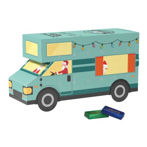Werbeartikel Adventskalender Wohnmobil – mit Logo bedruckt