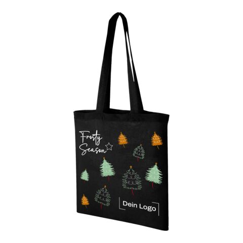 *Christmas* Carolina Tasche Schwarz | Frosty Season | 4C DTF Transfer