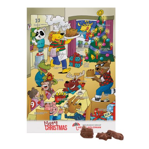 Classic Wand Adventskalender Graspapier 4c Euroskala | Standardmotiv Hochformat