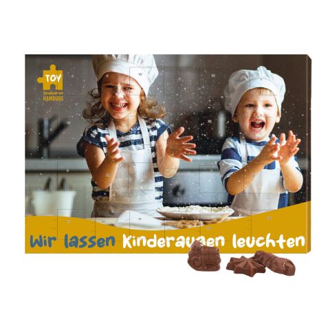 Nachhaltiger Werbeartikel Classic Wand Adventskalender – mit Logo bedruckt