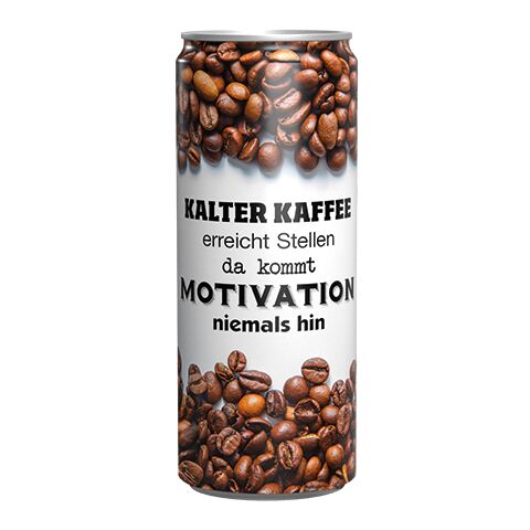 Getränkedose, 250ml weiß | ohne Werbeanbringung | 1 Dose Eiskaffee-Getränk