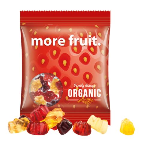 Minitüte 15g, Gummibärchen 30% Fruchtsaft transparent | ohne Werbeanbringung | Folie