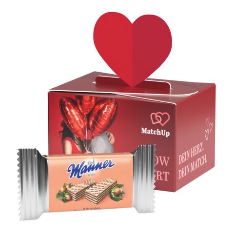 Werbeartikel Geschenkbox Mini Herz – mit Logo bedruckt