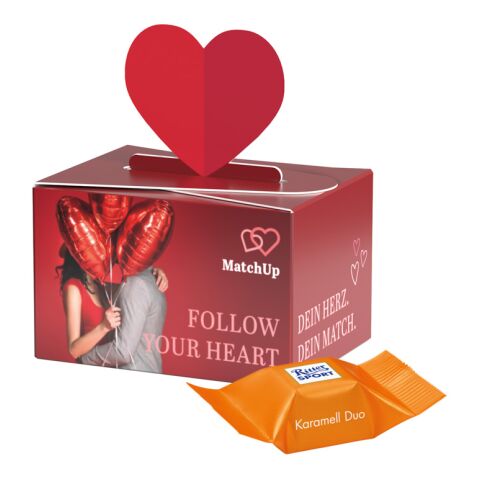 Werbeartikel Geschenkbox Mini Herz – mit Logo bedruckt