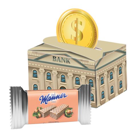 Werbeartikel Geschenkbox Mini rund – mit Logo bedruckt