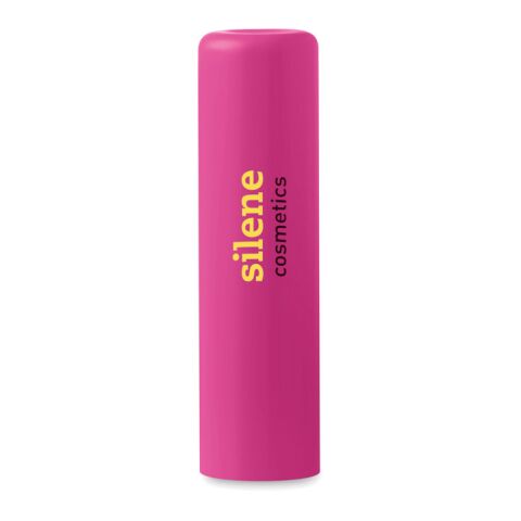 Werbeartikel Lippenbalsam Gloss – fuchsia – mit Logo bedruckt