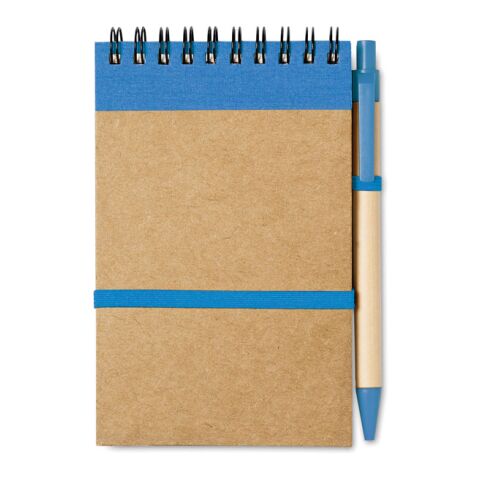 DIN A6 Notizbuch recycelt mit Kugelschreiber