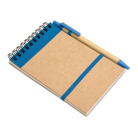 DIN A6 Notizbuch recycelt mit Kugelschreiber blau | ohne Werbeanbringung | Nicht verfügbar | Nicht verfügbar | Nicht verfügbar