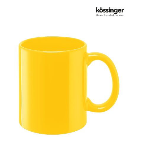 Werbeartikel Kössinger Carina Colour Becher – gelb – mit Logo bedruckt