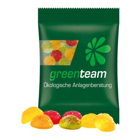 Werbeartikel Minitüte 15 g Trolli Fruchtgummi Standardformen – transparent – mit Logo bedruckt