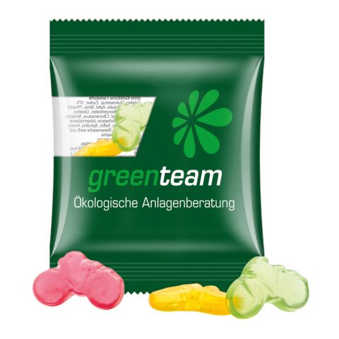 Werbeartikel Minitüte 15 g Trolli Fruchtgummi Standardformen – transparent – mit Logo bedruckt