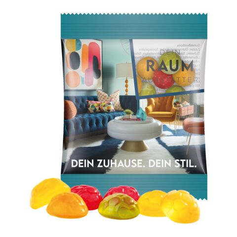 Fußball-Design Minitüte 15 g Trolli Fruchtgummi Standardformen transparent | ohne Werbeanbringung | Folie