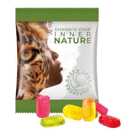Minitüte 10 g Trolli Fruchtgummi Standardformen weiß | ohne Werbeanbringung | Handy | Folie