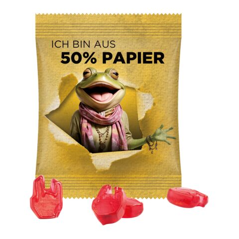 Werbeartikel Minitüte 15 g Trolli Fruchtgummi Sonderformen – weiss – mit Logo bedruckt