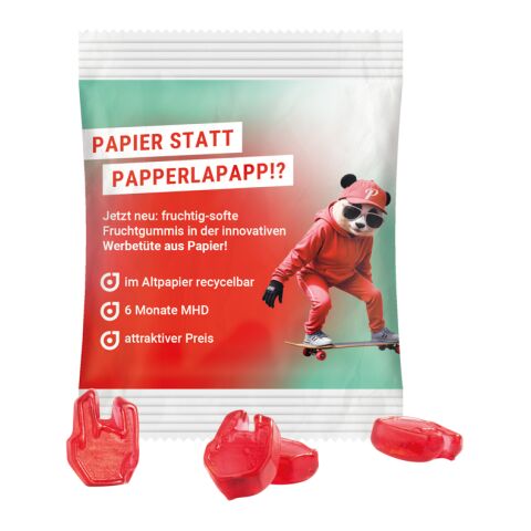 Minitüte 10 g Trolli Fruchtgummi Sonderformen weiß | ohne Werbeanbringung | Recyclingfähiges Papier