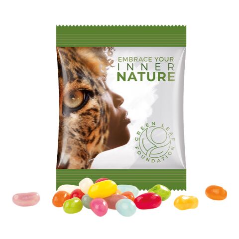 Minitüte 10g, American Style Jelly Beans weiß | ohne Werbeanbringung | Folie