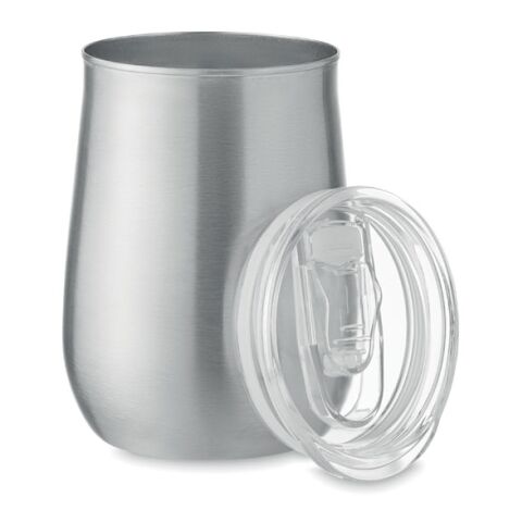 Becher recycelter Edelstahl mit Schiebedeckel mattsilber | ohne Werbeanbringung | Nicht verfügbar | Nicht verfügbar | Nicht verfügbar