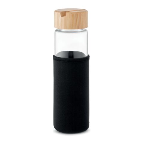 Trinkflasche Glas 600 ml schwarz | ohne Werbeanbringung | Nicht verfügbar | Nicht verfügbar | Nicht verfügbar