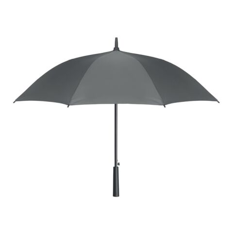 Werbeartikel 23" Regenschirm – grau – mit Logo bedruckt