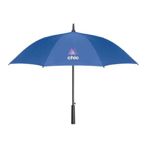 Werbeartikel 23" Regenschirm – königsblau – mit Logo bedruckt