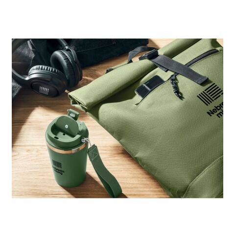 Rolltop-Rucksack 600D Armeegrün | ohne Werbeanbringung | Nicht verfügbar | Nicht verfügbar | Nicht verfügbar