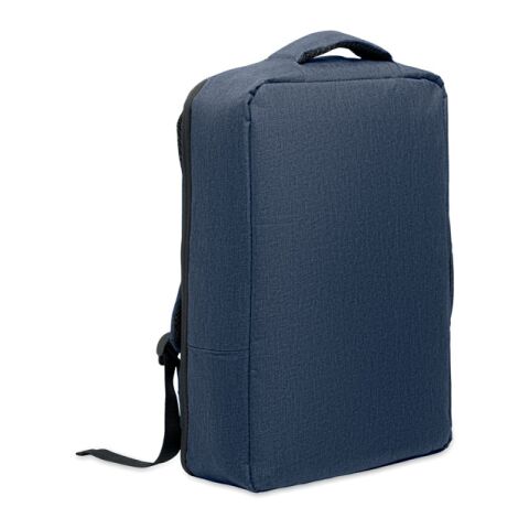 Werbeartikel 15" Laptop-Rucksack – marineblau – mit Logo bedruckt
