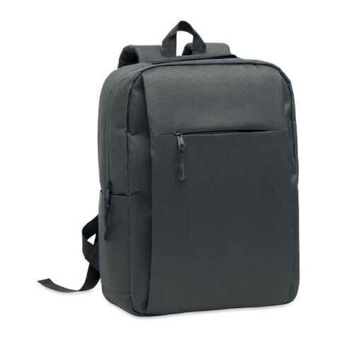 Werbeartikel 15" Laptop-Rucksack – dunkelgrau – mit Logo bedruckt