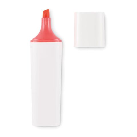 Werbeartikel Textmarker RPET – neon fuchsia – mit Logo bedruckt