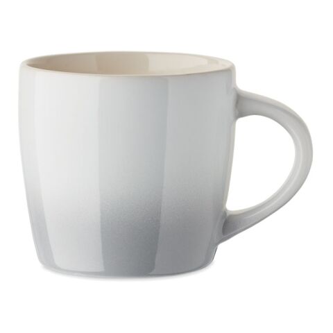 Werbeartikel 300 ml Keramik Kaffeebecher mit saisonalem Dekor inkl. passender Geschenkbox – weiss – mit Logo bedruckt